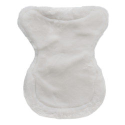 Acavallo Classic Gel Stoßdämpfer mit Lammfell Transparent / Weiß