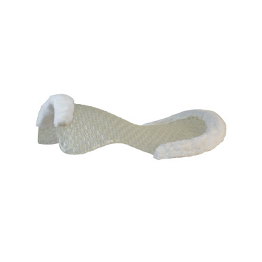 Atmungsaktiver Acavallo Gel-Sattelkissen mit Lammfellrand Atmungsaktiver Acavallo Gel-Sattelkissen mit Lammfellrand