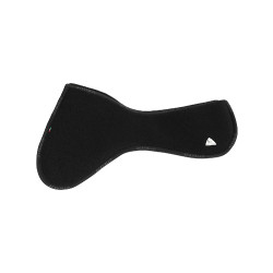 Acavallo Close Contact Stoßdämpfer mit Memory-Schaum und reiner Schurwolle Schwarz