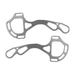 Zweige Hackamore Acavallo Alupro Aluminium Silber