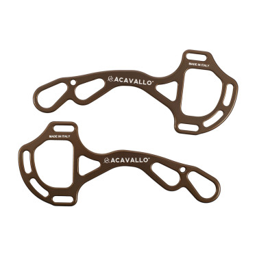 Zweige Hackamore Acavallo Alupro Bronze Braun