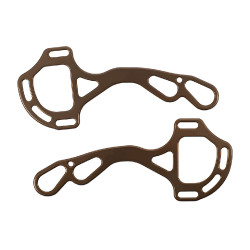Zweige Hackamore Acavallo Alupro Bronze Braun