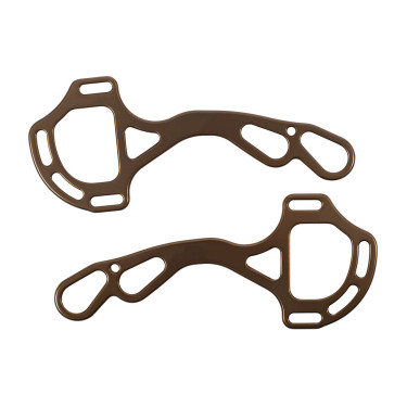 Zweige Hackamore Acavallo Alupro Bronze Braun