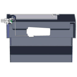 Doppeltränke Polybac 72M mit Innenrand und Befestigungshalterung La Gée