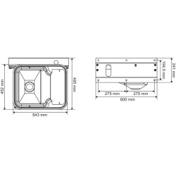 Polybac 30 M Tränke einfach mit Kordelrand und Befestigungshalterung La Gée
