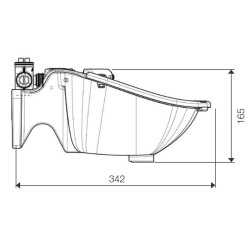 Tränkebecken Polydrink PF3 einfach mit Resicoat-Rohr La Gée