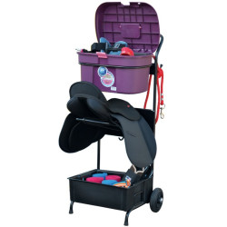 Sattelständer mit Putzkiste Box Colors La Gée Violett / Rosa Lila
