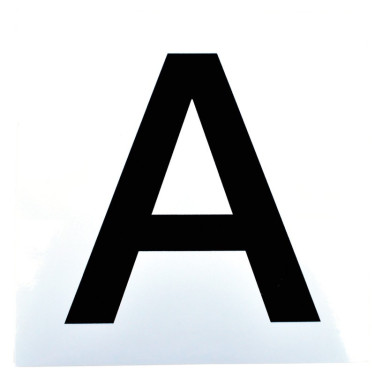 Aufkleberset 12 Buchstaben für Dressurtafeln oder -schilder La Gée