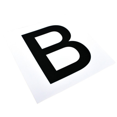 Aufkleberset mit 12 Buchstaben für Dressurtafeln oder -paneele von La Gée