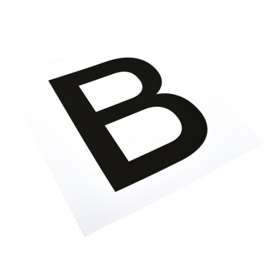 Aufkleberset mit 12 Buchstaben für Dressurtafeln oder -paneele von La Gée