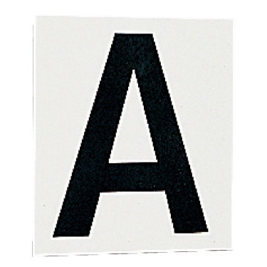 Aufkleberset mit 12 Buchstaben für Dressurtafeln oder -paneele von La Gée