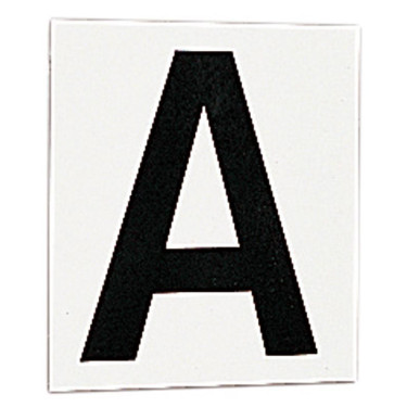 Aufkleberset mit 12 Buchstaben für Dressurtafeln oder -paneele von La Gée