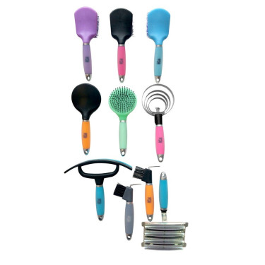 Runde Metallstriegel Hippo-Tonic Gel