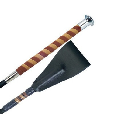 Kurze Fleck-Peitsche, Griff aus Nubuk