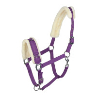 Longierkappzaum Horze Lammfell Violett Lila Longierkappzaum Horze Lammfell Violett Lila