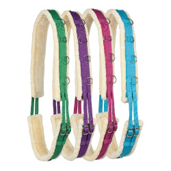 Longiergurt Horze Lammfell Violett Lila Longiergurt Horze Lammfell Violett Lila