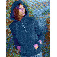 Regenjacke Equithème Eliza Marineblau
