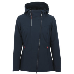 Softshell-Jacke Equithème Lila Marineblau