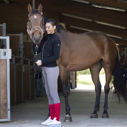 Fleecejacke Equithème Lena Schwarz