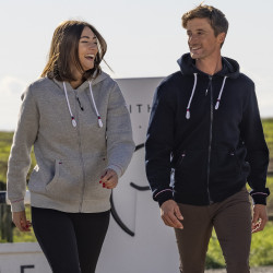 Reißverschluss-Sweatshirt Equithème Nicolas Marineblau