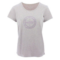 T-Shirt Equithème Anna Kurzarm Meliertes Rosa