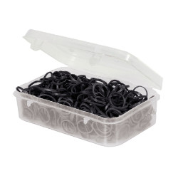 Schachtel mit 500 Mähnengummis