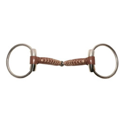 Gebiss 2 Ringe Metalab Pinchless Leder 17 mm Gebiss 2 Ringe Metalab Pinchless Leder 17 mm