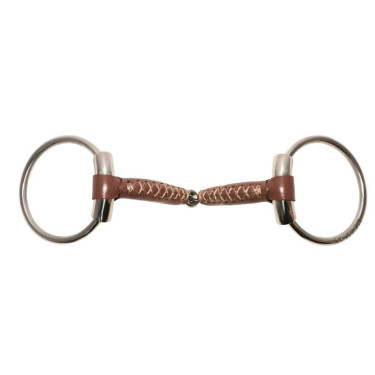 Gebiss 2 Ringe Metalab Pinchless Leder 17 mm Gebiss 2 Ringe Metalab Pinchless Leder 17 mm