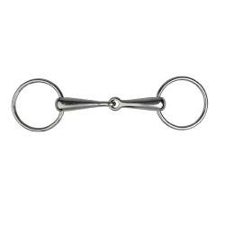 Zwei-Ring-Gebiss Metalab, durchgehendes Mundstück, 22 mm