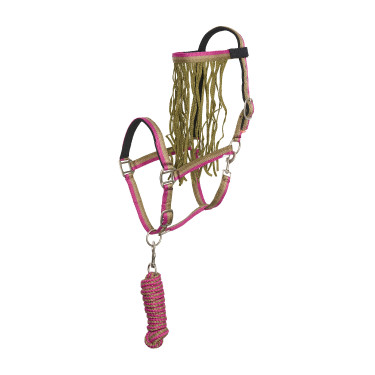 Halfter und Führstrick Anti-Fliegen Nylon Imperial Riding Multi-Waldgrün Gr&amp;amp;amp;amp;amp;amp;amp;amp;uuml;n