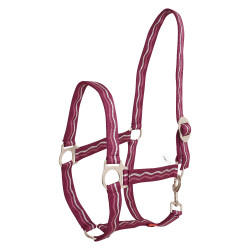 Halfter Imperial Riding Economic Rosa / Bordeaux / Silber Halfter Imperial Riding Economic Rosa / Bordeaux / Silber