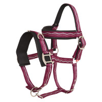 Caveçon nylon Imperial Riding Rose / bordeaux / argent
