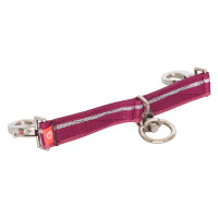 Nylon-Gebissring Imperial Riding Rosa / Bordeaux / Silber
