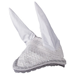 Fliegenhaube Imperial Riding Italy de Luxe Weiß / Anthrazit Weiß