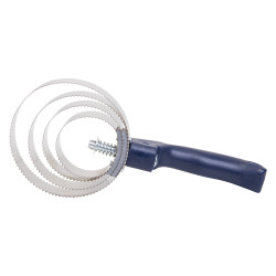 Runde Metallstriegel mit Griff Imperial Riding Marineblau