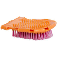 Putzhandschuh mit Bürste und Massageseite Imperial Riding Papaya / Calypso Koralle Rosa Putzhandschuh mit Bürste und Massageseite Imperial Riding Papaya / Calypso Koralle Rosa