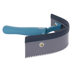 Gebogener PVC-Schweißmesser mit Gummi Imperial Riding Marineblau / Silber