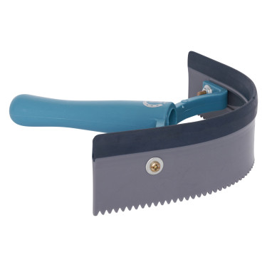 Gebogener PVC-Schweißmesser mit Gummi Imperial Riding Marineblau / Silber