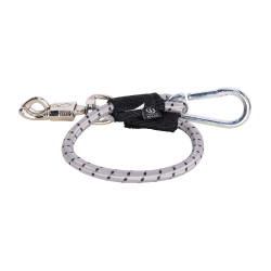 Imperial Riding elastische Anbindestrick für LKW 60 cm Silber / Schwarz