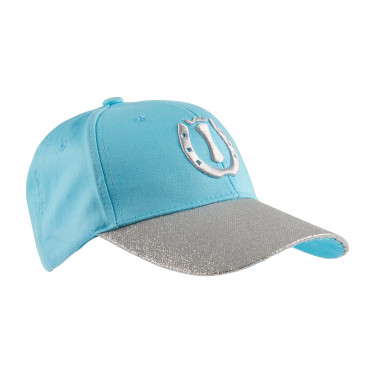 Baseballkappe Event Imperial Riding Türkisfarbene Pailletten Blau