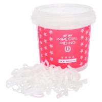 Silikon-Mähnengummis Imperial Riding Profi-Box 150g Weiß Weiß