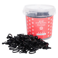 Elastiques à criniére silicone Imperial Riding Profi-Box 150gr Noir