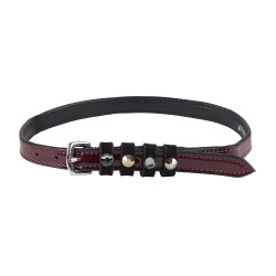 Sporenriemen aus Leder Imperial Riding Pardouz Bordeaux lackiert