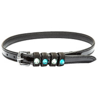 Sporenriemen aus Leder Imperial Riding Pardouz Schwarz lackiert / Zirkon Sporenriemen aus Leder Imperial Riding Pardouz Schwarz lackiert / Zirkon