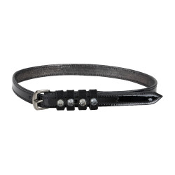 Sporenriemen aus Leder Imperial Riding Pardouz Funkelndes Schwarz / Schwarz