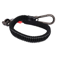 Anbindestrick für LKW Imperial Riding Flexi 40 cm Schwarz / reflektierend