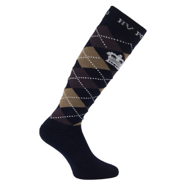 Argyle Socken HV Polo Marine / Kaffee / Taupe Blau Argyle Socken HV Polo Marine / Kaffee / Taupe Blau