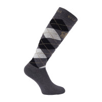 Argyle Socken HV Polo Kohle / Schwarz / Taupe Grau Argyle Socken HV Polo Kohle / Schwarz / Taupe Grau