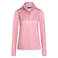 Top Halb-Zip Favouritas Tech HV Polo Erröten Rosa