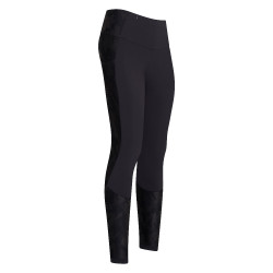Reitleggings Euro-Star Breez FullGrip Schwarz / Tarnung